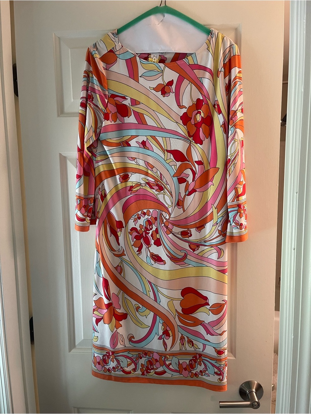 London Times colorful midi dress Sz. 8